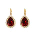 Комплект "Debesu Piliens (Siam)" с кристаллами Swarovski™